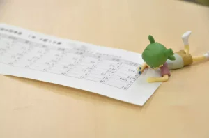 小牧高校 中間テスト 学年1桁 成績表