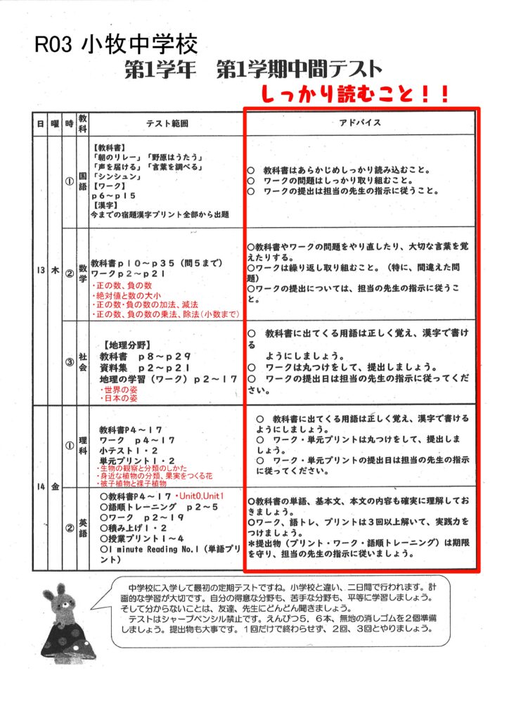 テストの準備はできたか テスト前にこれだけはやっておけ 名学館小牧新町校 塾長が直接教える学習塾
