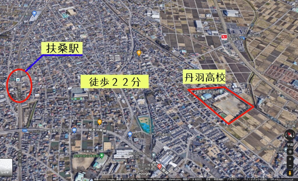 丹羽高校地図